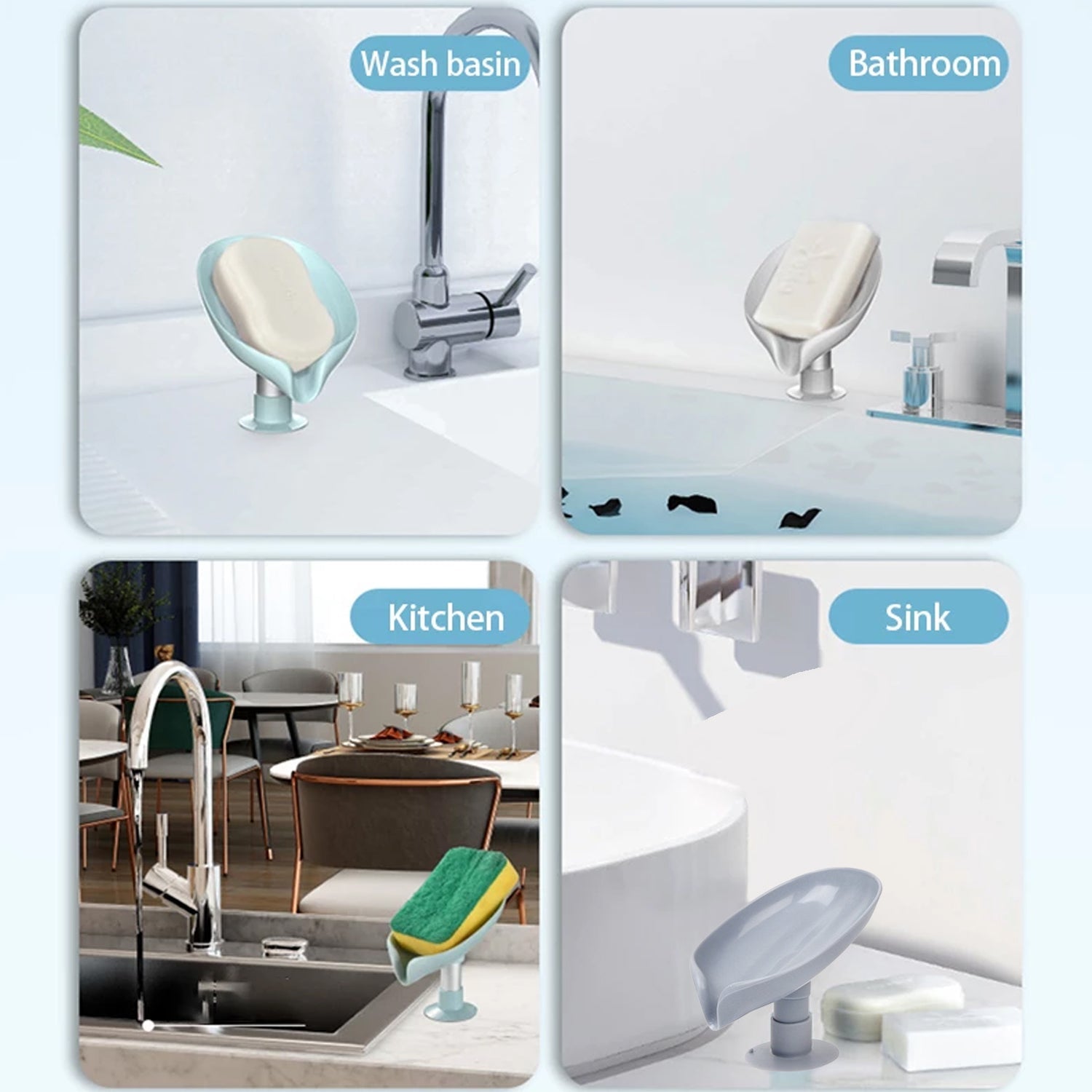 4831 Self Draining Soap Holder For Bathroom Leaf Shape Soap Dish Kitchen Soap Tray 4831 Self Draining Soap Holder For Bathroom Leaf Shape Soap Dish Kitchen Soap Tray